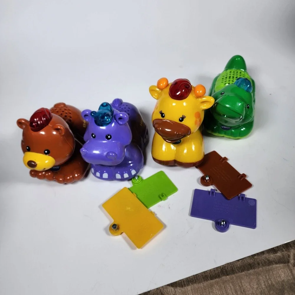 Vtech Go Go Smart Wheels Animal Lot Alligator Bear Hippo Giraffe Tested Working
